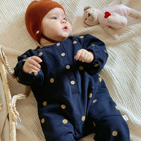 Load image into Gallery viewer, Baby Girls Boys Fruit Polka dots Print Jumpsuits Wholesale 24110631
