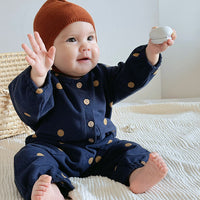 Load image into Gallery viewer, Baby Girls Boys Fruit Polka dots Print Jumpsuits Wholesale 24110631
