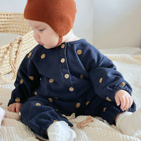 Load image into Gallery viewer, Baby Girls Boys Fruit Polka dots Print Jumpsuits Wholesale 24110631
