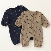 Load image into Gallery viewer, Baby Girls Boys Fruit Polka dots Print Jumpsuits Wholesale 24110631
