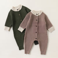 Load image into Gallery viewer, Baby Girls Boys Color-blocking Jumpsuits Wholesale 24110635
