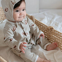 Load image into Gallery viewer, Baby Girls Boys Animals Print Jumpsuits Wholesale 24110640
