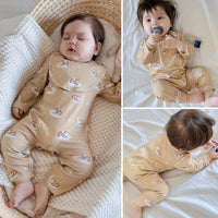 Load image into Gallery viewer, Baby Girls Boys Animals Cartoon Print Jumpsuits Wholesale 24110642
