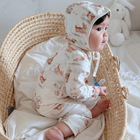 Load image into Gallery viewer, Baby Girls Boys Animals Cartoon Print Jumpsuits Wholesale 24110642
