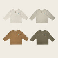 Load image into Gallery viewer, Baby Kid Girls Boys Solid Color Animals Tops Wholesale 24110643
