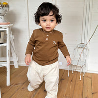 Load image into Gallery viewer, Baby Kid Girls Boys Solid Color Animals Tops Wholesale 24110643
