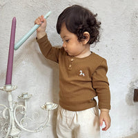 Load image into Gallery viewer, Baby Kid Girls Boys Solid Color Animals Tops Wholesale 24110643
