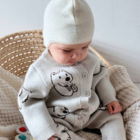Load image into Gallery viewer, Baby Girls Boys Animals Cartoon Crochet Jumpsuits Wholesale 24110652
