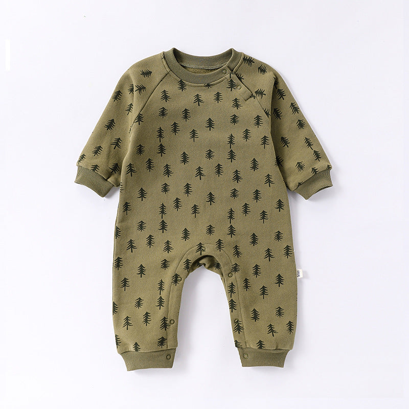 Baby Boys Plant Galaxy Print Jumpsuits Wholesale 24110654