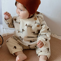 Load image into Gallery viewer, Baby Girls Boys Polka dots Animals Cartoon Jumpsuits Wholesale 24110656
