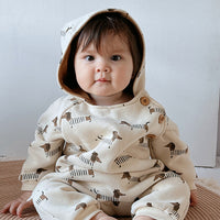 Load image into Gallery viewer, Baby Girls Boys Polka dots Animals Cartoon Jumpsuits Wholesale 24110656
