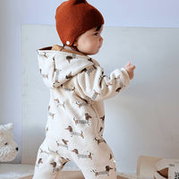 Load image into Gallery viewer, Baby Girls Boys Polka dots Animals Cartoon Jumpsuits Wholesale 24110656
