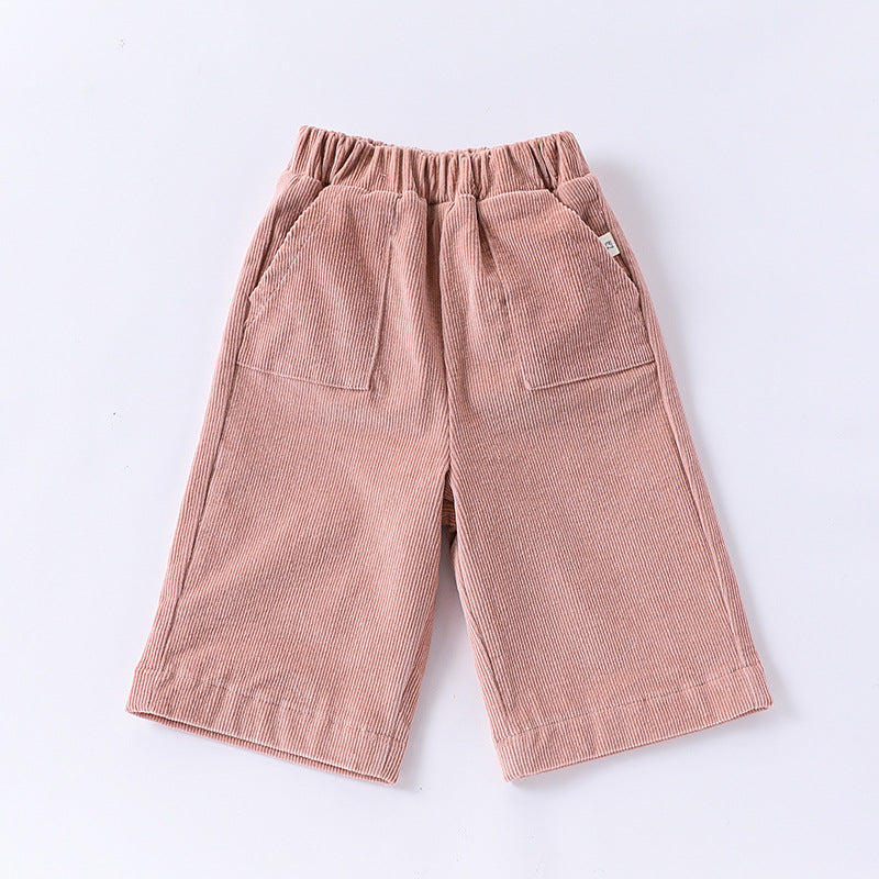 Baby Kid Girls Solid Color Pants Wholesale 24110660