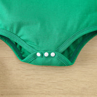 Load image into Gallery viewer, 2 Pieces Set Baby Girls St Patrick&#39;s Day Letters Rompers And Plant Shorts Wholesale 25010702
