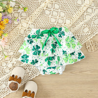 Load image into Gallery viewer, 2 Pieces Set Baby Girls St Patrick&#39;s Day Letters Rompers And Plant Shorts Wholesale 25010702
