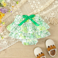 Load image into Gallery viewer, 2 Pieces Set Baby Girls St Patrick&#39;s Day Letters Rompers And Plant Shorts Wholesale 25010702
