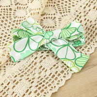 Load image into Gallery viewer, 2 Pieces Set Baby Girls St Patrick&#39;s Day Letters Rompers And Plant Shorts Wholesale 25010702
