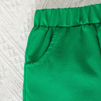 Load image into Gallery viewer, 2 Pieces Set Baby Kid Boys St Patrick&#39;s Day Plant Print Shirts And Solid Color Shorts Wholesale 25010705
