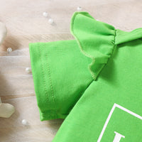Load image into Gallery viewer, 2 Pieces Set Baby Girls St Patrick&#39;s Day Letters Print Rompers And Plant Skirts Wholesale 25010707
