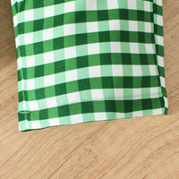 Load image into Gallery viewer, 2 Pieces Set Baby Kid Girls Boys St Patrick&#39;s Day Solid Color Plant Tops And Checked Pants Wholesale 25010709
