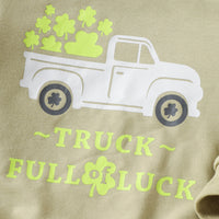 Load image into Gallery viewer, 2 Pieces Set Baby Kid Boys St Patrick&#39;s Day Letters Tops Car And Plant Pants Wholesale 25010710
