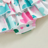 Load image into Gallery viewer, 2 Pieces Set Baby Girls St Patrick&#39;s Day Letters Print Rompers And Plant Skirts Wholesale 25010713
