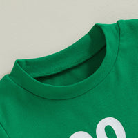 Load image into Gallery viewer, 2 Pieces Set Baby Kid Girls Boys St Patrick&#39;s Day Letters T-Shirts And Plant Pants Wholesale 25010715
