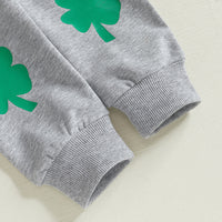 Load image into Gallery viewer, 2 Pieces Set Baby Kid Girls Boys St Patrick&#39;s Day Letters T-Shirts And Plant Pants Wholesale 25010715
