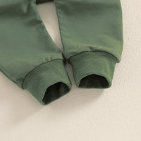 Load image into Gallery viewer, 2 Pieces Set Baby Kid Girls Boys St Patrick&#39;s Day Letters Embroidered Tops And Solid Color Pants Wholesale 25010716
