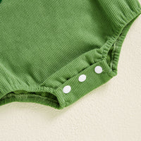 Load image into Gallery viewer, Baby Girls Boys Solid Color Embroidered St Patrick&#39;s Day Rompers Wholesale 25010717
