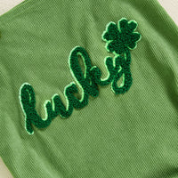 Load image into Gallery viewer, Baby Girls Boys Solid Color Embroidered St Patrick&#39;s Day Rompers Wholesale 25010717
