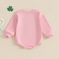 Load image into Gallery viewer, Baby Girls Embroidered St Patrick&#39;s Day Rompers Wholesale 25010718
