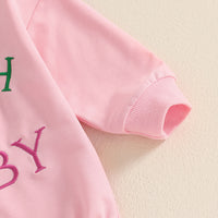 Load image into Gallery viewer, Baby Girls Embroidered St Patrick&#39;s Day Rompers Wholesale 25010718
