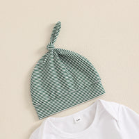 Load image into Gallery viewer, 3 Pieces Set Baby Girls Boys St Patrick&#39;s Day Letters Rompers Striped Pants And Hats Wholesale 25010719
