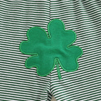 Load image into Gallery viewer, 3 Pieces Set Baby Girls Boys St Patrick&#39;s Day Letters Rompers Striped Pants And Hats Wholesale 25010719
