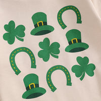 Load image into Gallery viewer, Baby Girls Boys Plant Print St Patrick&#39;s Day Rompers Wholesale 25010720
