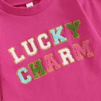 Load image into Gallery viewer, Baby Girls Boys Solid Color Embroidered St Patrick&#39;s Day Rompers Wholesale 25010722
