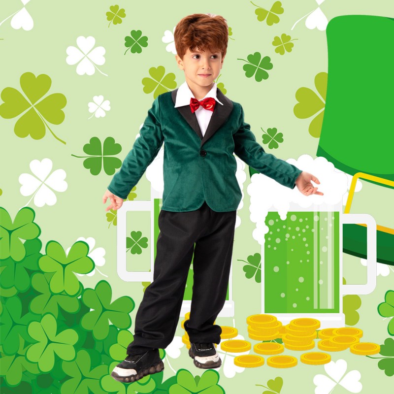 Baby Kid Boys Solid Color St Patrick's Day Jackets Outwears Wholesale 25010723