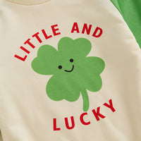 Load image into Gallery viewer, Baby Girls Boys Letters Color-blocking St Patrick&#39;s Day Rompers Wholesale 25010733
