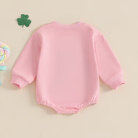 Load image into Gallery viewer, Baby Girls Embroidered St Patrick&#39;s Day Rompers Wholesale 25010734
