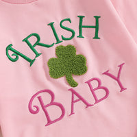 Load image into Gallery viewer, Baby Girls Embroidered St Patrick&#39;s Day Rompers Wholesale 25010734
