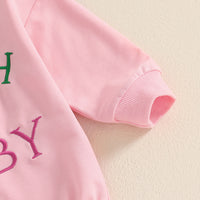 Load image into Gallery viewer, Baby Girls Embroidered St Patrick&#39;s Day Rompers Wholesale 25010734

