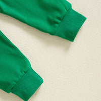 Load image into Gallery viewer, 2 Pieces Set Baby Kid Girls Boys St Patrick&#39;s Day Letters Tops And Solid Color Pants Wholesale 25010736
