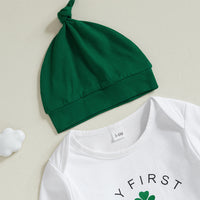 Load image into Gallery viewer, 2 Pieces Set Baby Girls Boys St Patrick&#39;s Day Letters Rompers And Plant Pants Wholesale 25010738
