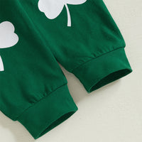 Load image into Gallery viewer, 2 Pieces Set Baby Girls Boys St Patrick&#39;s Day Letters Rompers And Plant Pants Wholesale 25010738
