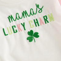Load image into Gallery viewer, Baby Girls Color-blocking Embroidered St Patrick&#39;s Day Rompers Wholesale 25010739
