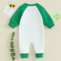 Load image into Gallery viewer, Baby Girls Boys Letters Color-blocking St Patrick&#39;s Day Jumpsuits Wholesale 25010740
