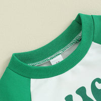 Load image into Gallery viewer, Baby Girls Boys Letters Color-blocking St Patrick&#39;s Day Jumpsuits Wholesale 25010740
