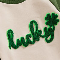 Load image into Gallery viewer, Baby Girls Boys Letters Color-blocking St Patrick&#39;s Day Jumpsuits Wholesale 25010741
