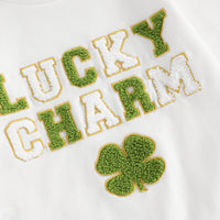 Load image into Gallery viewer, 2 Pieces Set Baby Kid Girls St Patrick&#39;s Day Letters Tops And Plant Pants Wholesale 25010742
